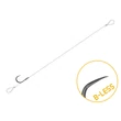 előKötött horog Delphin FLR Loop / 6db Smuter barbless #6-8