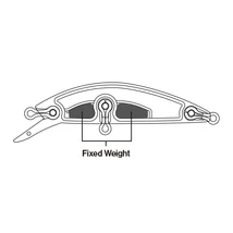 DUEL hardcore heavy sinking minnow 50mm 6g "HBPC"