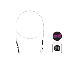 Delphin fluorocarbon előke forgóval és kapoccsal 35cm 13kg