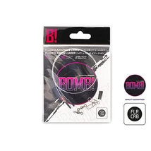 Delphin fluorocarbon előke forgóval és kapoccsal 35cm 13kg