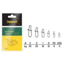 Delphin fast lock snap kapocs #000 4kg