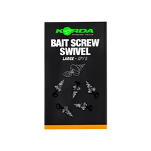 Korda micro ring swivel bait screw karikás forgóval ellátott csali csavar large