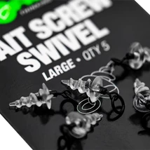 Korda micro ring swivel bait screw karikás forgóval ellátott csali csavar large
