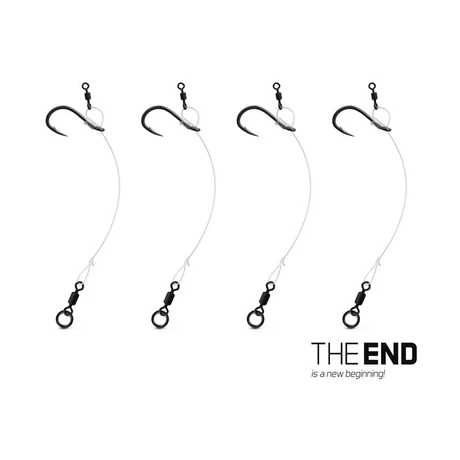   Delphin THE END chod rig kötött horog 4db #6 8cm