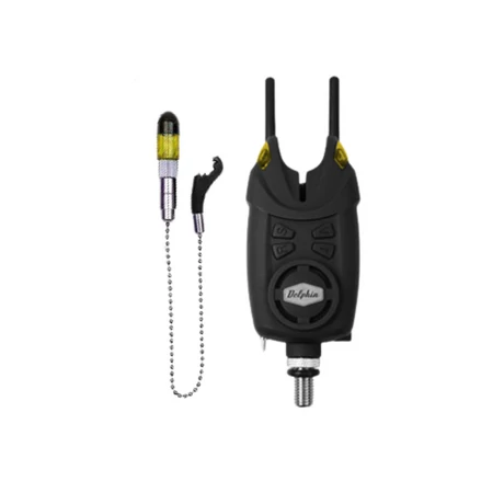 Delphin optimo 9V+CSWII+snag kapásjelző 1db jelző külön sárga