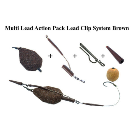 Poseidon Angelsport Multi Lead Action Pack Lead Clip System Green 227g/ 8oz 