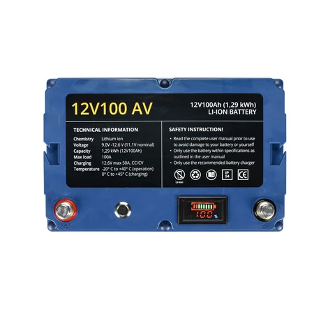 Rebelcell 12V 100A AV-AKKU akkumulátor  + töltő