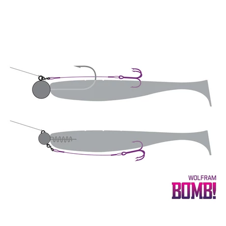 Delphin BOMB! twisto rigs wolfram kész előke 6cm #8