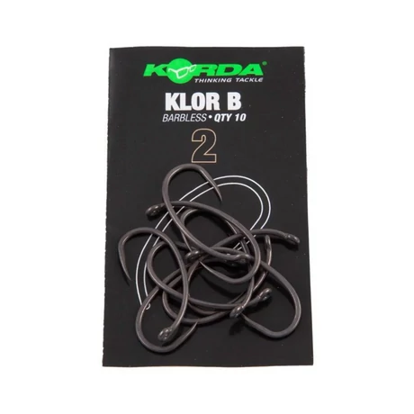 Korda klor barbless szakállmentes pontyozó horog #6