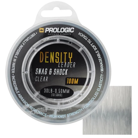 Prologic density snag and shock leader 100m 0,50mm 13,6kg 30lbs clear