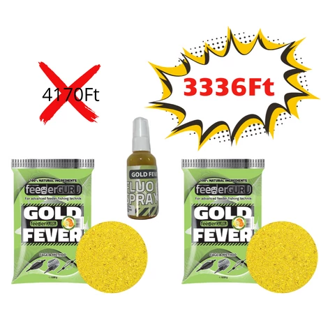 Feeder guru gold fever szett