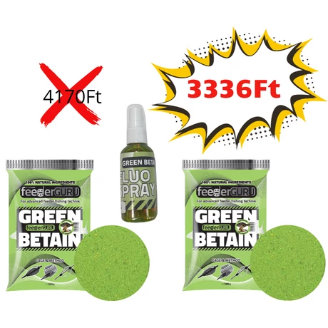 Feeder guru green betain szett