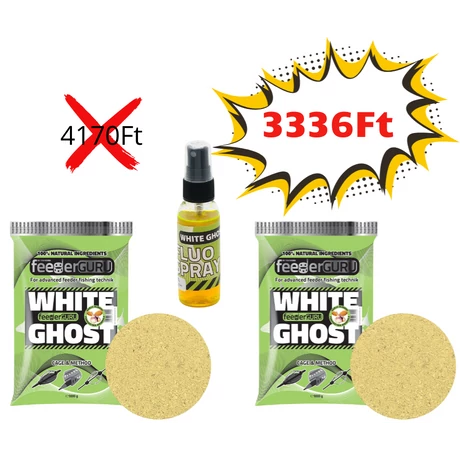 Feeder guru white ghost szett